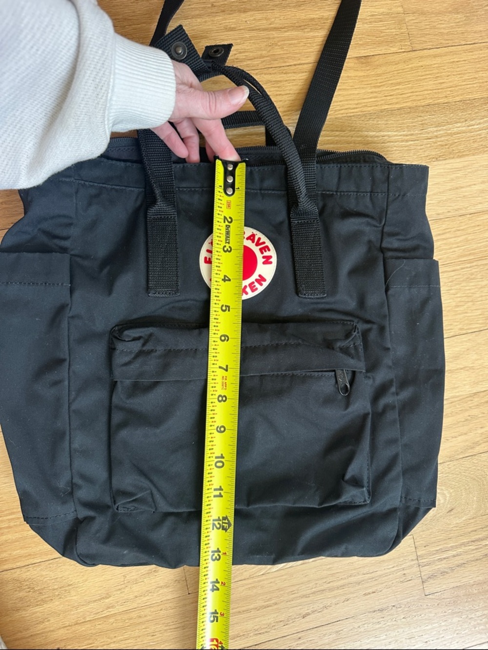 Fjallraven Kanken Black Tote Backpack - - Picture 7 of 8